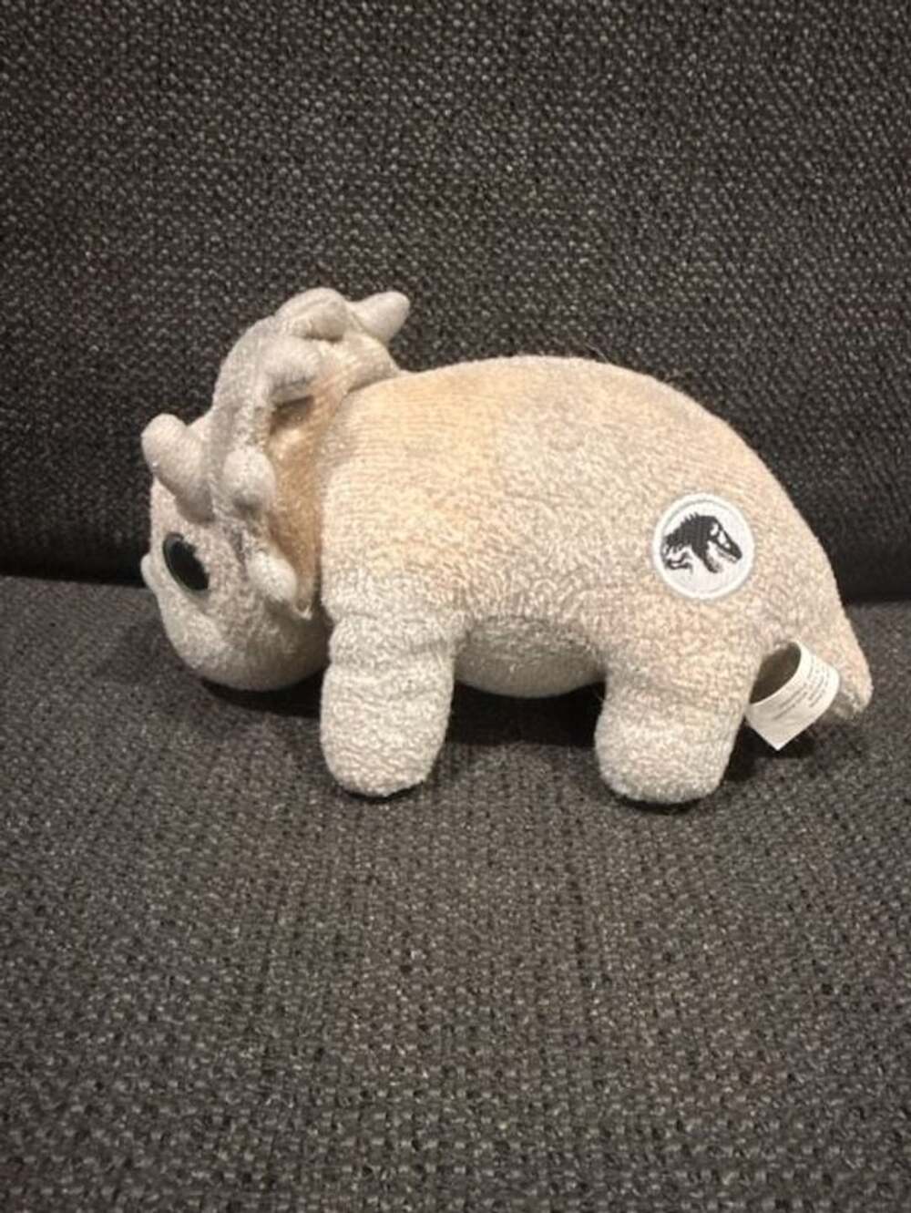 Jurassic World Triceratops Dinosaur Gray Stuffed Animal Plush